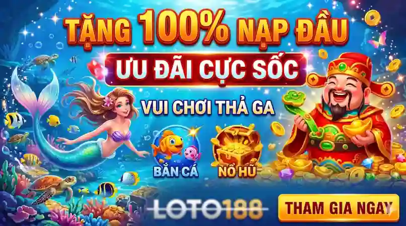 Khuyến mãi 100% nạp đầu hấp dẫn