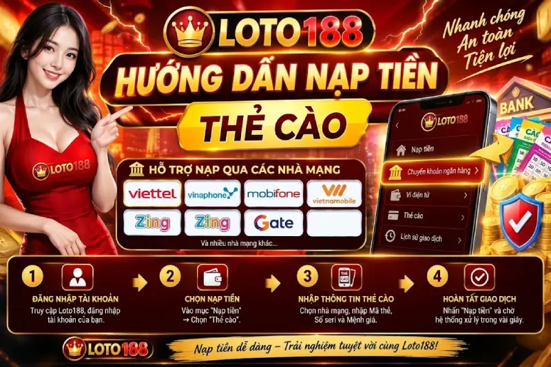 Hướng Dẫn Nạp Thẻ Cào Tại Loto188 Chi TiếtHướng Dẫn Nạp Thẻ Cào Tại Loto188 Chi Tiết