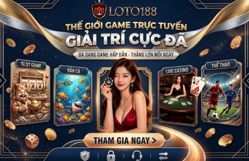 Thế giới game trực tuyến Loto188